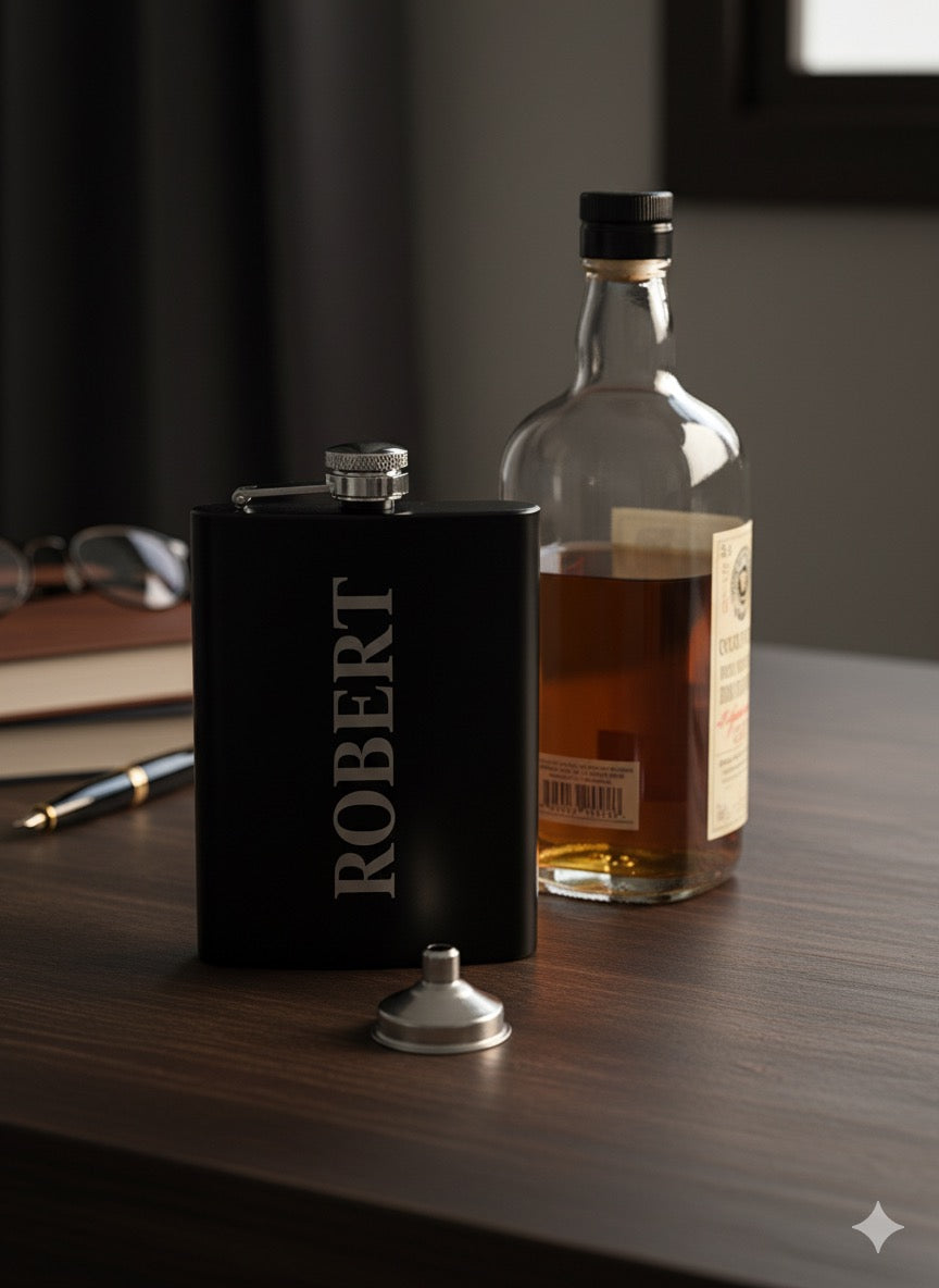 Engraved Flask