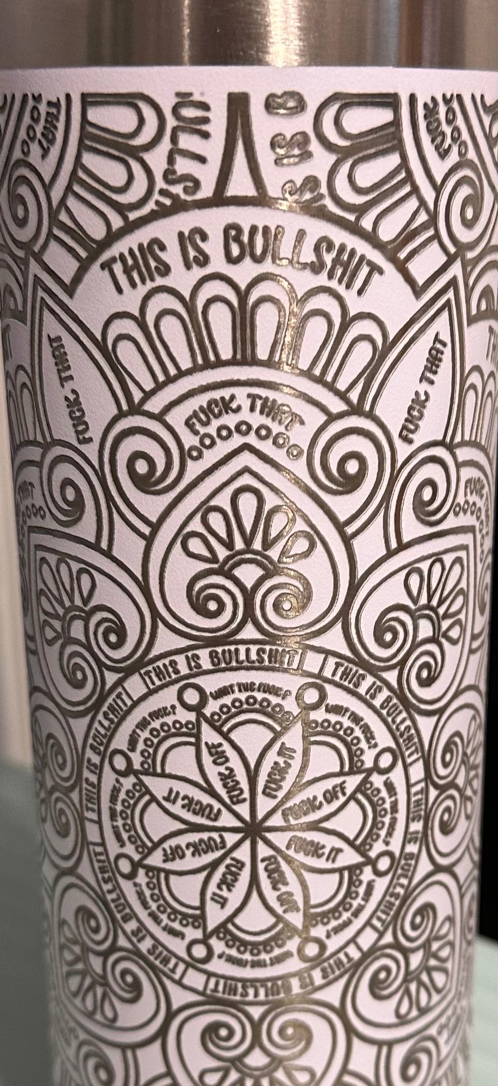 20oz Stainless Skinny "Swearing" Tumbler