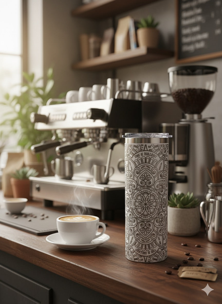 20oz Stainless Skinny "Swearing" Tumbler