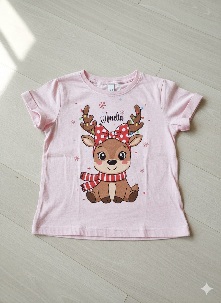Kids "Reindeer" Personalized Tee
