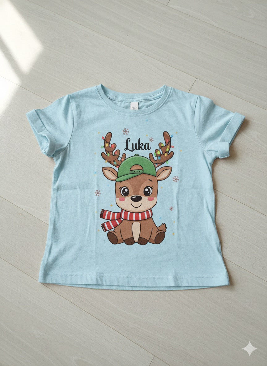 Kids "Reindeer" Personalized Tee
