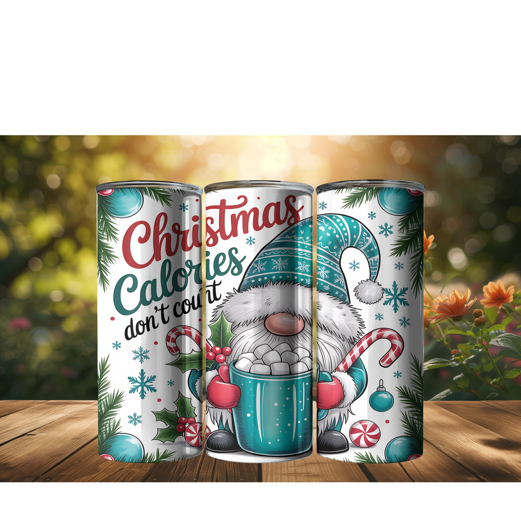 20 oz Skinny Tumbler (Christmas Themed)