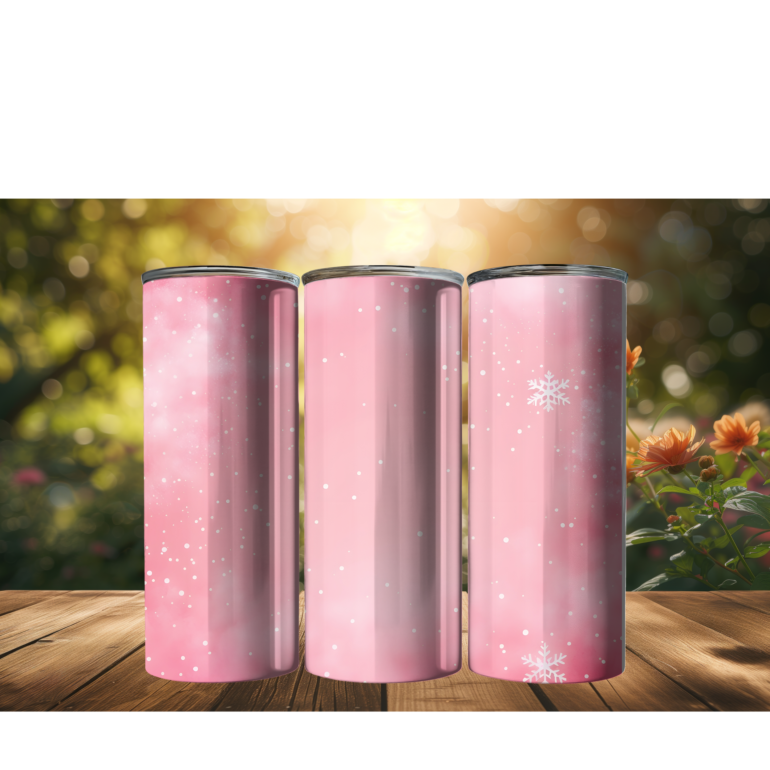 20 oz Skinny Tumbler (Christmas Themed)