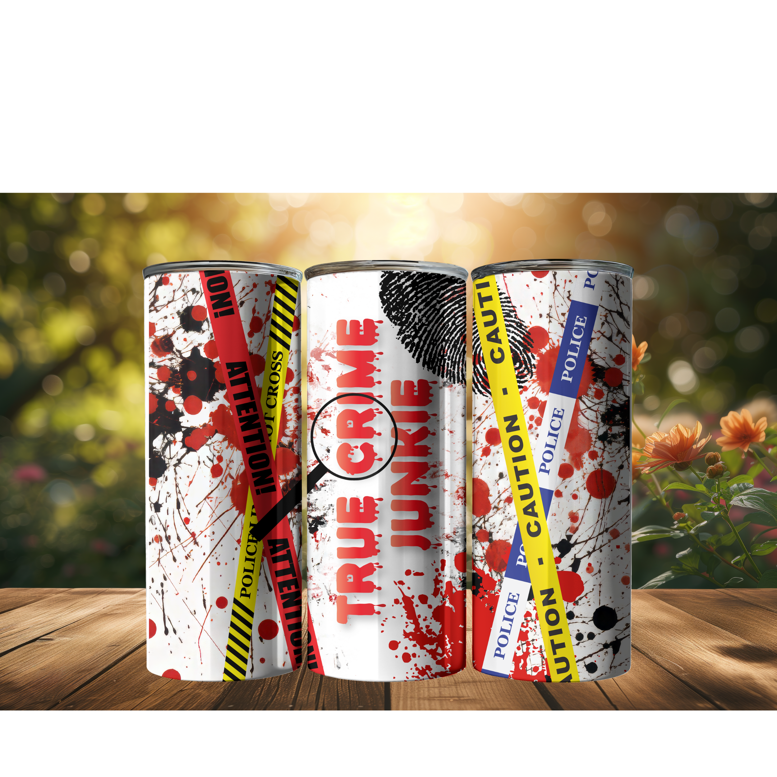 20 oz Skinny Tumbler (Spooky Themed)