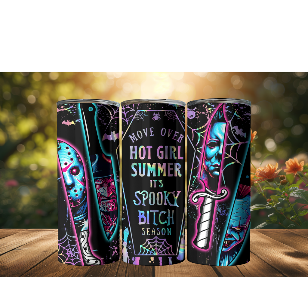 20 oz Skinny Tumbler (Spooky Themed)