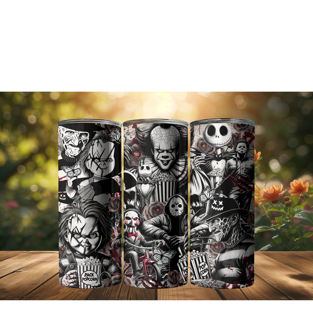 20 oz Skinny Tumbler (Spooky Themed)