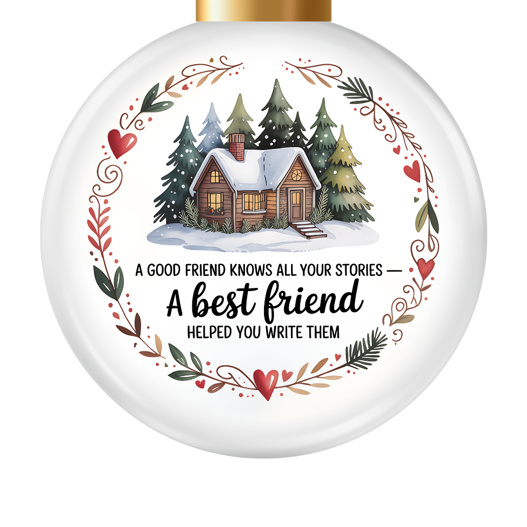 "Best Friend" Sublimated Ornament