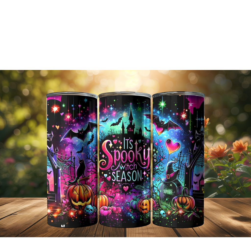 20 oz Skinny Tumbler (Spooky Themed)